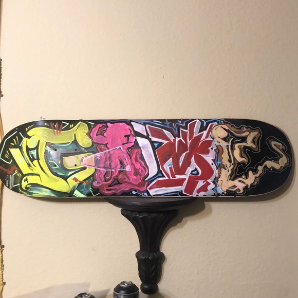 Custom painted new 8.25” skateboard deck Powell